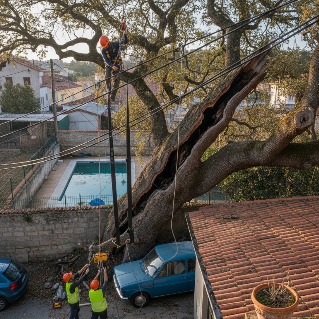 arborista certificado en trabajos verticales de arboricultura madrid jardinería pacheco
