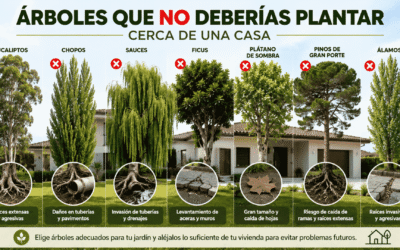 Qué árboles NO deberías plantar cerca de una casa: evita daños en Madrid