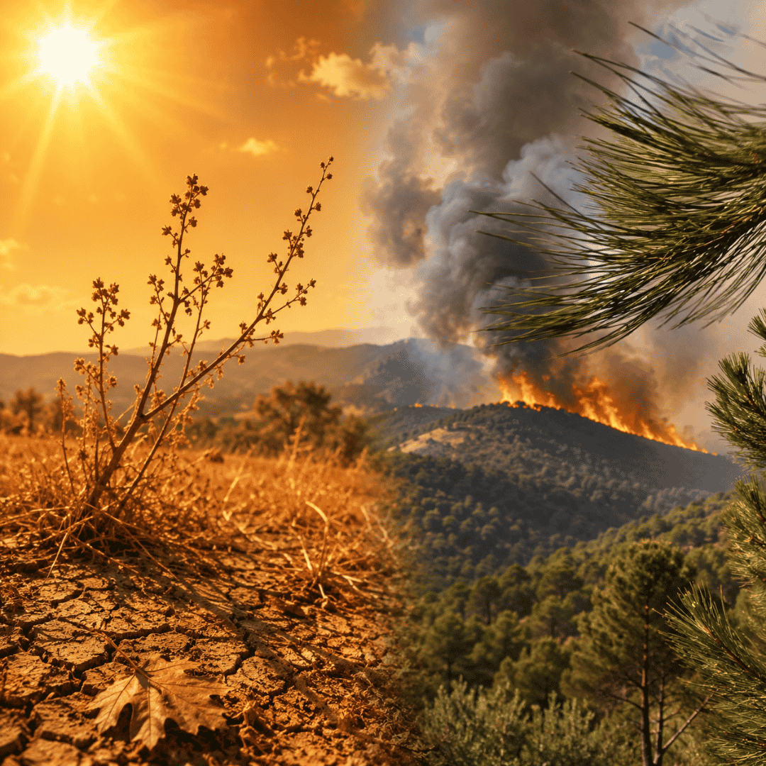 Vegetación seca y altas temperaturas favorecen la propagación de un incendio forestal en Madrid