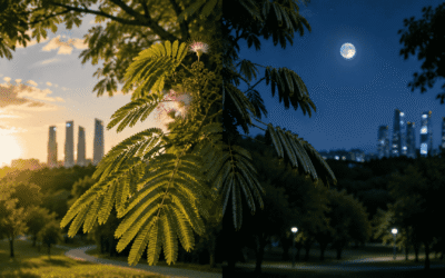 Nictinastia: cuando algunos árboles pliegan sus hojas al caer la noche